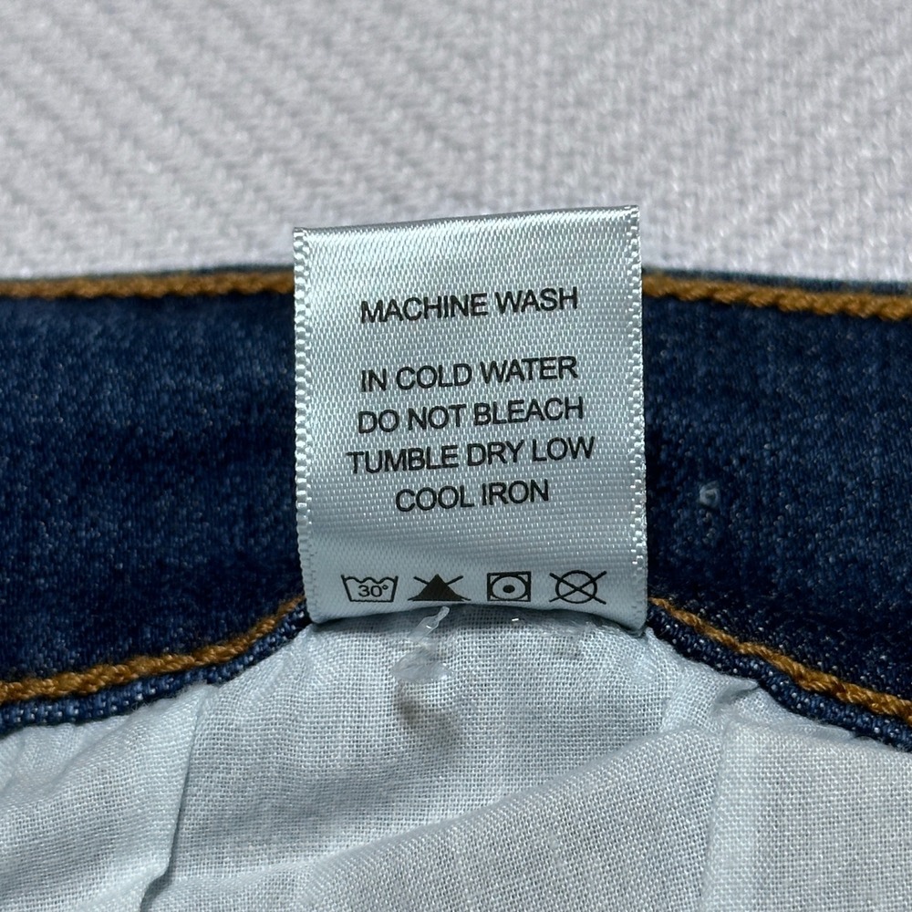 Judy Blue Skinny Jeans Women 24W‎ Raw Released Hem Side Slit Medium Wash Blue - Picture 6 of 16